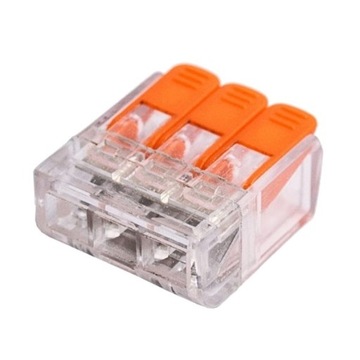 ЭЛЕКТРИЧЕСКИЙ БЫСТРОСОЕДИНИТЕЛЬ ДЛЯ КАБЕЛЕЙ 3x0,14-4мм x10