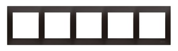 SIMON 54 ramka pięciokrotna antracyt DR5/48