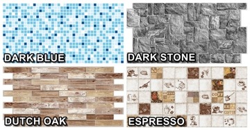 PANELE ŚCIENNE 3D Z PCV PRÓBKI, WZORNIK OKŁADZINA