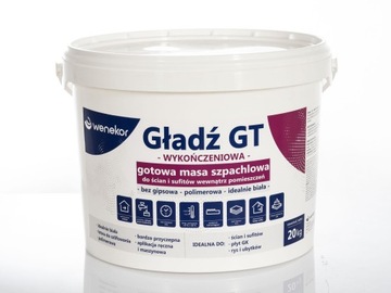 GOTOWA MASA SZPACHLOWA-GŁADŹ GT AKRYL-MAS 10,0 KG