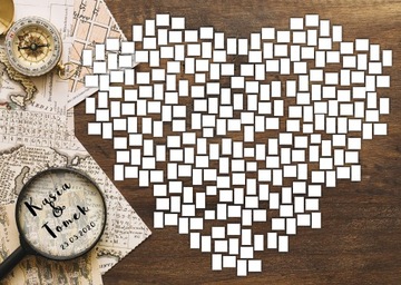 Duża Księga Gości obraz płótno rama wpisów plakat