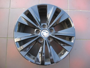 FELGA - POJEDYNCZA - SKODA SUPERB II - 3T0 CZARNA