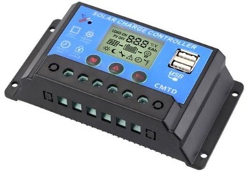 Хороший аккумулятор ЗАРЯДКА РЕГУЛЯТОРА 10А СОЛНЕЧНАЯ 12В 24В USB ШИМ ПАНЕЛЬ