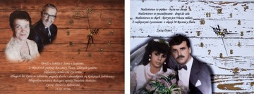 ЧАСЫ НА ДОСКЕ ПОДАРОК ​​НА ЮБИЛЕЙ СВАДЬБЫ БЕСПЛАТНО