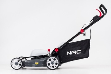 ЭЛЕКТРИЧЕСКАЯ КОСИЛКА NAC ИНДУКЦИОННЫЙ ДВИГАТЕЛЬ 46 см 1800 Вт Корзина 45 л Сталь