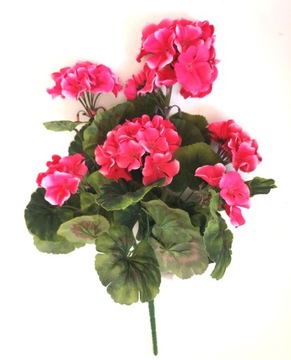 PELARGONIA sztuczne pelargonie BUKIET DD