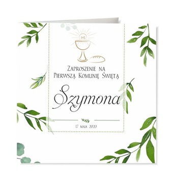 Zaproszenie na Pierwszą Komunię Świętą