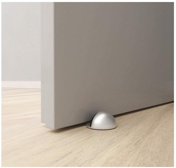 ODBOJNIK ODBÓJ DRZWIOWY PRZYKLEJANY SATYNA STOPER