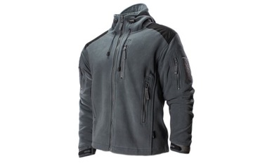 Bluza Polarowa Grey z Kapturem TEXAR Husky S