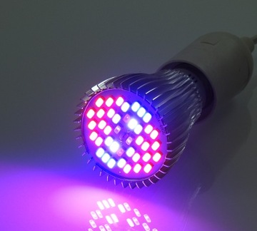 СВЕТОДИОДНАЯ ЛАМПОЧКА ДЛЯ ВЫРАЩИВАНИЯ РАСТЕНИЙ 40ВТ E27