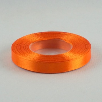 Taśma atłasowa 12mm/32m POMARAŃCZOWA