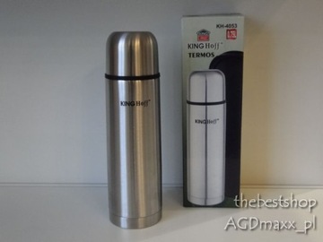 СТАЛЬНОЙ ТЕРМОС 0,75Л. автоматический стопор