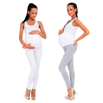ZESTAW 2X LEGGINSY GETRY CIĄŻOWE KIESZEŃ PANEL LCK