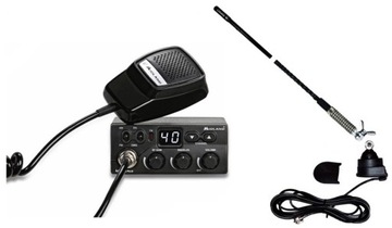 MAŁE RADIO CB MIDLAND M-ZERO PLUS MZERO + ANTENA SIRIO MONTAŻOWA T3 +UCHWYT