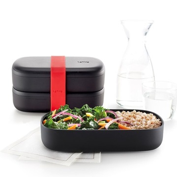 Lunchbox Lekue TO GO pojemnik czarny termos 1L BL
