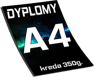 DYPLOMY ULOTKI A4 100 szt. - KREDA 350g.