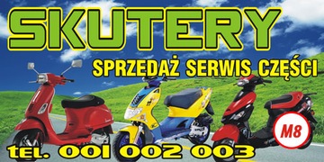 Рекламный баннер - Квадроциклы, Самокаты - Бесплатный проект