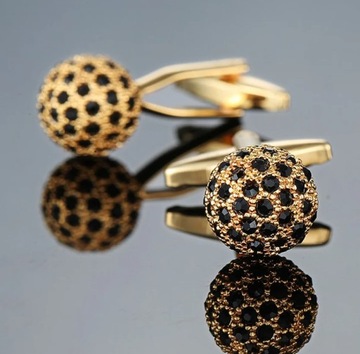 Spinki do mankietów z SWAROVSKI ELEMENTS stal -10%