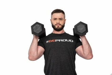 ШЕСТИГРАННАЯ ГАНТЕЛЬ 20 КГ, ПОКРЫТАЯ РЕЗИНОЙ, УПРАЖНЕНИЯ ДЛЯ КРОССФИТА