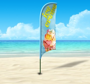Парус для рекламного флага Winder Beach, основание 290 см.