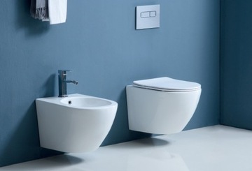 VELDMAN WC VERA RIMLESS+BIDET+DESKA PREMIUM SLIM