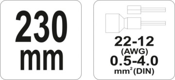 ЩИПЦЫ ДЛЯ ОБЖИМА РАЗЪЕМОВ YT-2299 YATO