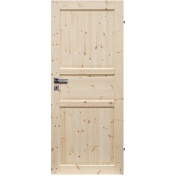 DRZWI WEWNĘTRZNE NORMANDIA DREWNO SOSNA PEŁNE 80