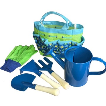 Детский набор инструментов, 6 шт., маленькая сумка-садовник.