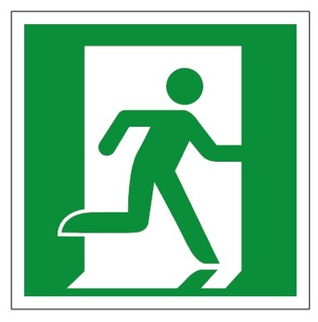 tablica WYJŚCIE EWAKUACYJNE 15x15 TABLICZKA PCV zadruk UV bezpośredni WR62