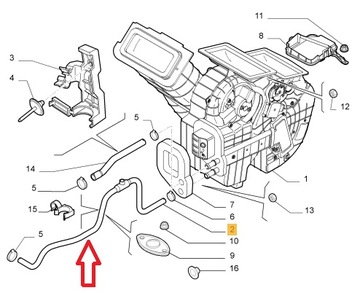 ШЛАНГ РАДИАТОРА ИМПЕРГОМ FIAT PANDA