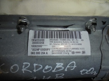 AIRBAG ULOŽENÍ SPOLUJEZDCE CORDOBA I FACELIFT 6K0880204A