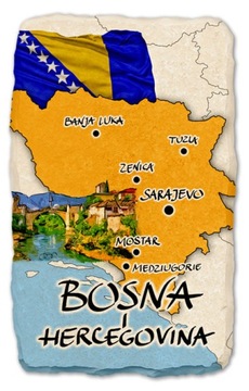 BOŚNIA I HERCEGOWINA magnes na lodówkę kamień 535