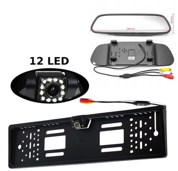 KAMERA COFANIA 12 LED MONITOR 5 W LUSTERKU RAM