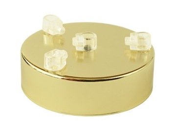 PODSUFITKA sufitowa do lampy ZŁOTA 4 otwory 100 mm