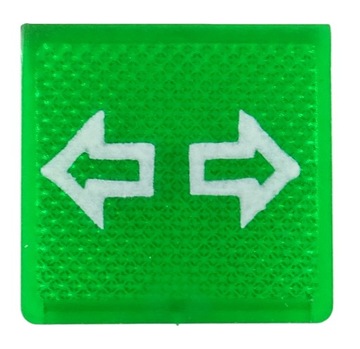 Płytka symbol szkiełko: kierunkowskazy, strzałki