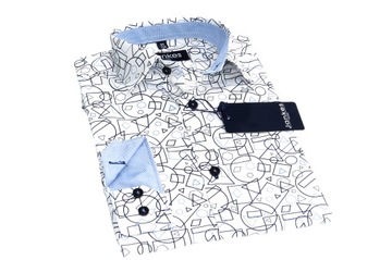 Jankes Koszula WIZYTOWA Chłopięca GEOMETRIA 140