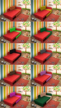 Детская кровать, раскладная, угловой диван KUBUŚ