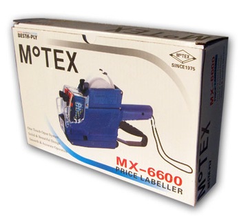 MOTEX MX-6600 ДВУХРЯДНАЯ ЭТИКЕТИРОВОЧНАЯ МАШИНА + ЧЕРНИЛА + ЭТИКЕТКИ
