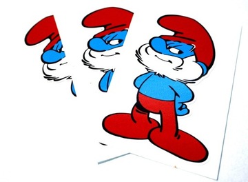 Papa Smerf smerfy sticker naklejka