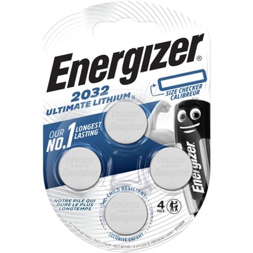 4x Bateria ENERGIZER CR2032 Ultimate Lithium 3V