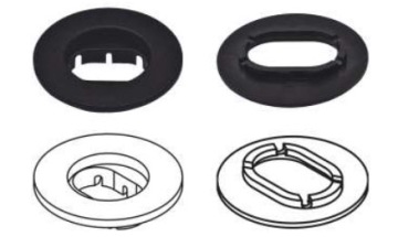 ОВАЛЬНЫЙ КОВРИК Skoda Seat Audi VW B-B