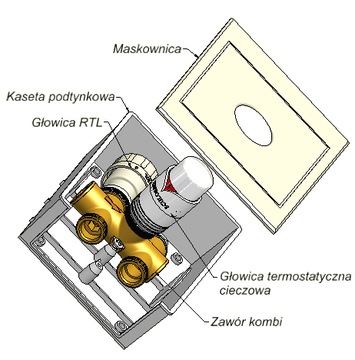 РТЛ Шлоссер КОМБИ белый 2 головки 517