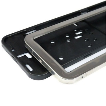 2x СТАЛЬНАЯ РАМКА ДЛЯ НОМЕРНОГО ЗНАКА, НЕРЖАВЕЮЩАЯ СТАЛЬ, КОМПЛЕКТ ШАЙБ