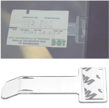 ЗАЖИМ ДЛЯ ПАРКОВОЧНОГО БИЛЕТА АВТОМОБИЛЬНАЯ КАРТА ЗА ОКНОМ