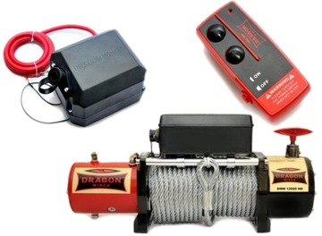 WYCIĄGARKA DRAGON WINCH 12000 HD 5,5T WCIĄGARKA 24