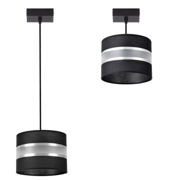 LAMPA WISZĄCA SUFITOWA ŻYRANDOL ABAŻUR NOWOCZESNA