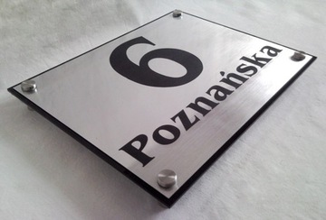 Адресная табличка с гравировкой. Номер дома. штаб-квартира