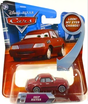 SKIP RICTER - Samochodzik Piston Cup Auta Cars Disney Pixar Mattel 1:55