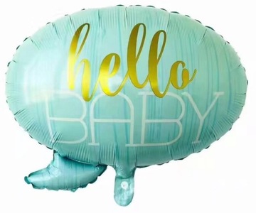 BALON FOLIOWY HELLO BABY CHŁOPIEC BABY SHOWER 60CM