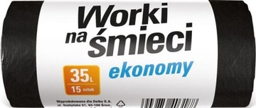 Worki na śmieci uniwersalne Oskar --- 35l 15 szt.